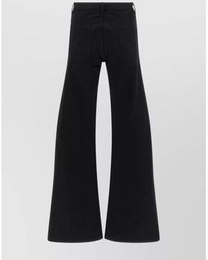 Balenciaga Flared Leg Jeans With Pockets And Loops - Black