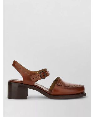 Hereu Leather Sandals - Brown