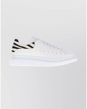 McQueen Leather Low-Top Trainers - Metallic