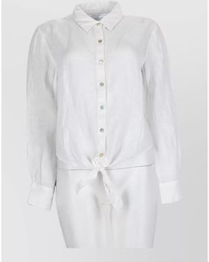 120% Lino Linen Shirt - White