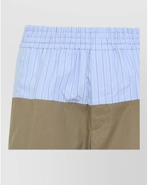 Dries Van Noten Cotton Wide-Leg Trousers - Blue