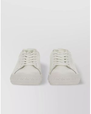 Michael Kors Leather Low Top Trainers - White
