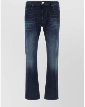 Emporio Armani Denim Straight-Leg Jeans - Blue