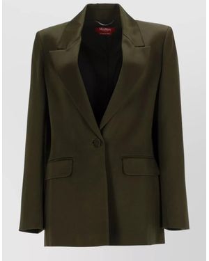 Max Mara Satin Blazer - Green