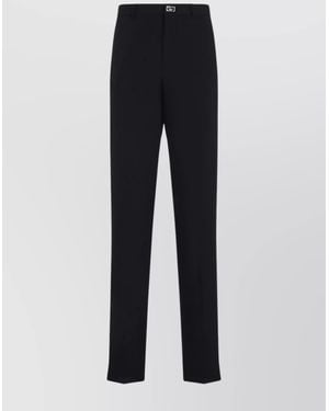 Givenchy Wool Slim-Fit Straight-Leg Pants - Blue