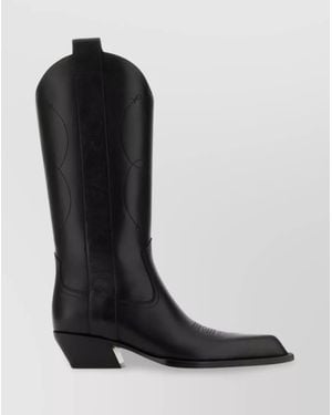 Off-White c/o Virgil Abloh Leather Texan Boots - Black