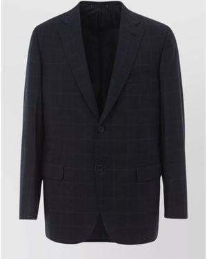 Brioni Wool Blazer - Blue