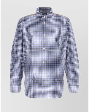 Junya Watanabe Cotton Embroidered Shirt - Blue