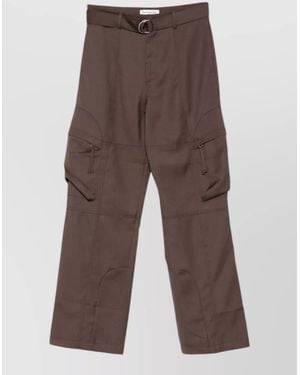 Frankie Shop Straight-Leg Tailored Trousers - Brown