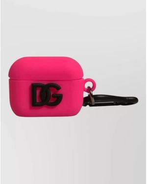 Dolce & Gabbana Silicone Logo Airpods Case - Pink