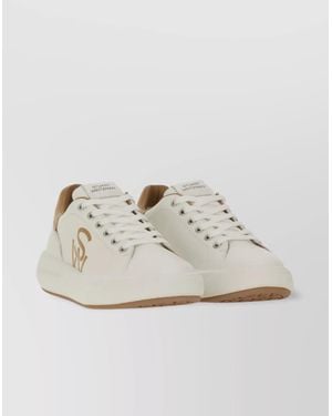 Stuart Weitzman Leather Sw Pro Low-Top Trainers - White