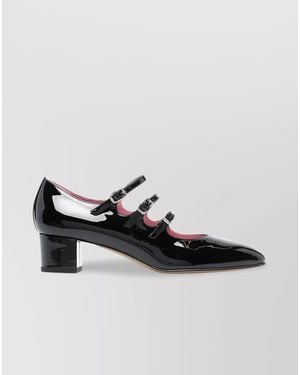 CAREL PARIS Patent Leather Block Heel Court Shoes - Multicolour