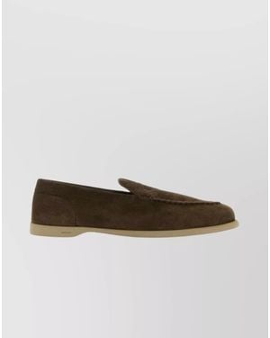 John Lobb Suede Leather Loafers - Brown
