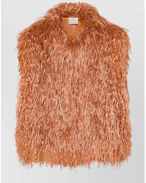 forte_forte Faux Fur Vest - Brown