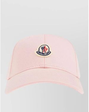 Moncler Baseball Hat Curved Brim Structured Crown - Pink