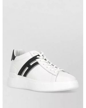 Hogan Low Top Sneakers Raised Sole Logo Detail - Metallic
