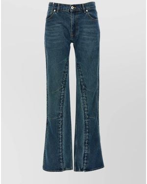 Y. Project Denim Flared Trousers - Blue