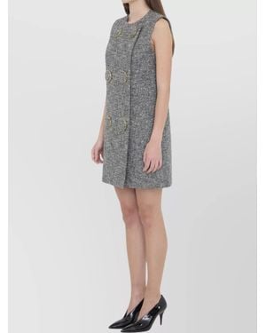Gucci Tailored Sleeveless Wool Mini Dress - Multicolor