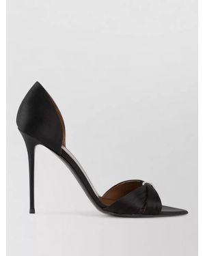 Giuseppe Zanotti Lienn Silk Satin Crossover Court Shoes - Black