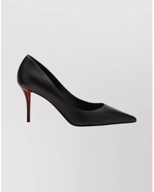 Christian Louboutin Pointed Toe Pumps Featuring Signature Sole - Black