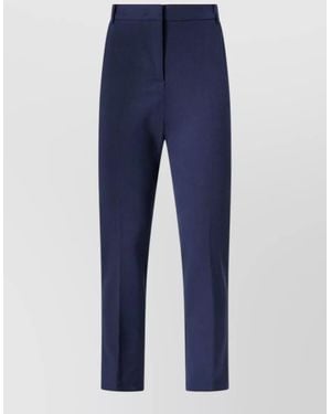 Pinko Slim Leg Tailored Trousers Front Crease - Blue