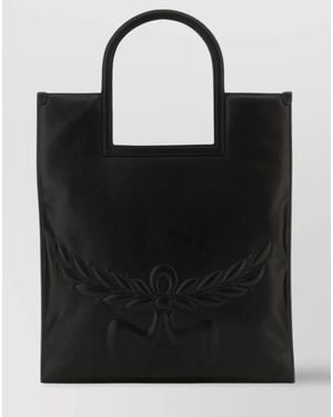 MCM Aren Nappa Leather Shoulder Bag - Black