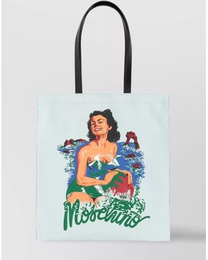 Moschino Hawaiian Print Tote Bag - White