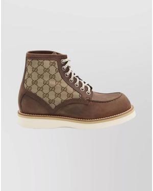 Gucci Suede Ankle Boots - Multicolor