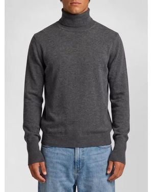 Ballantyne Derby Cashmere High Neck Long Sleeve - Grey