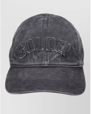 Golden Goose Logo Baseball Hat Curved Brim Design - Grey