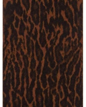 Ganni Leopard-Print Wool Scarf - Brown
