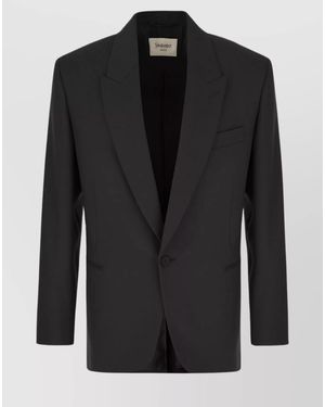 Saint Laurent Wool Blazer - Black