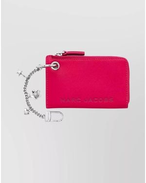 Marc Jacobs Leather Top Zip Wallet - Pink
