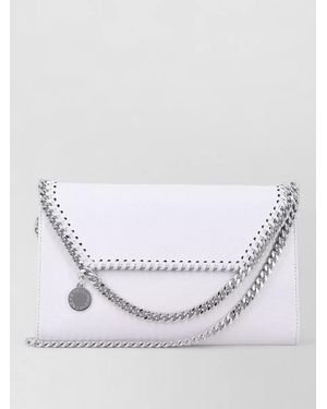 Stella McCartney Falabella Chain Crossbody Wallet Bag - White