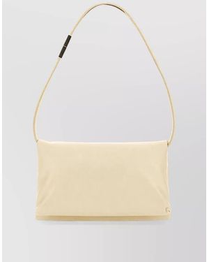 Marni Small Prisma Leather Clutch Bag - Natural