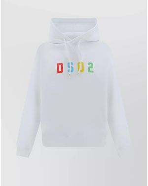 DSquared² Cool Fit Hoodie - White