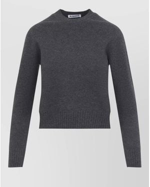 Jil Sander Cashmere Crewneck Jumper Long Sleeve Knit - Blue