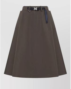 Prada Circle Skirt A-Line Silhouette - Gray