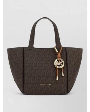 Michael Kors Jet Set Canvas Shoulder Bag - Black