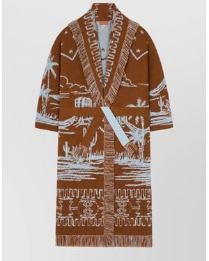 Alanui Cashmere Oversized Coat - Brown