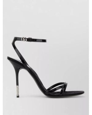 Gucci Leather Sandals Open Toe Ankle Strap - Multicolour