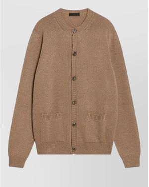 Prada Cashmere Cardigan - Natural