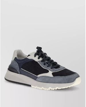 Brunello Cucinelli Calf Leather Low-Top Sneakers - Blue
