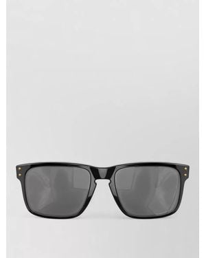 Oakley Metal Accents Square Frame Tinted Sunglasses - Grey