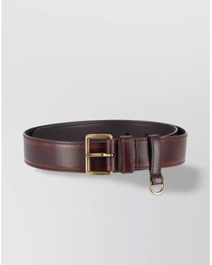 Prada Adjustable Loop Buckle Detail Holes - Brown