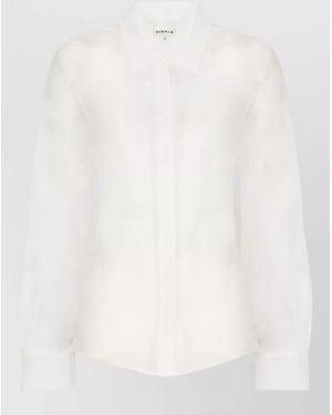 P.A.R.O.S.H. Silk Long-Sleeve Shirt - White