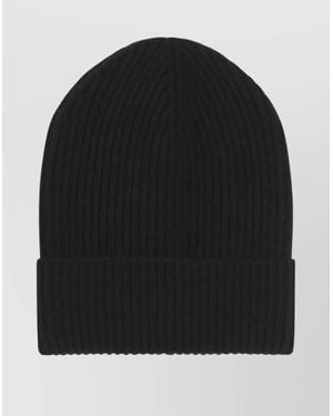 Dolce & Gabbana Cashmere And Wool Knitted Beanie - Black