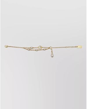 Chloé Brass Chain Bracelet - Multicolour