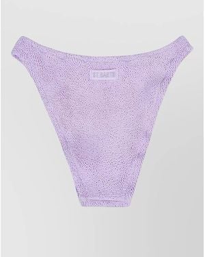 MC2 Saint Barth High Waist Textured Swim Briefs Bottom - Purple