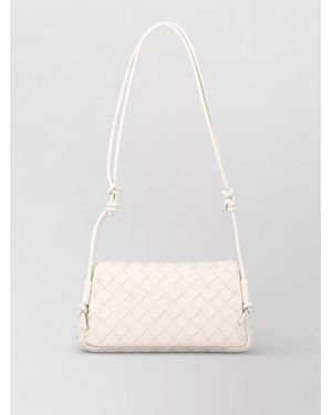 Bottega Veneta The Pouch Leather Shoulder Bag - White